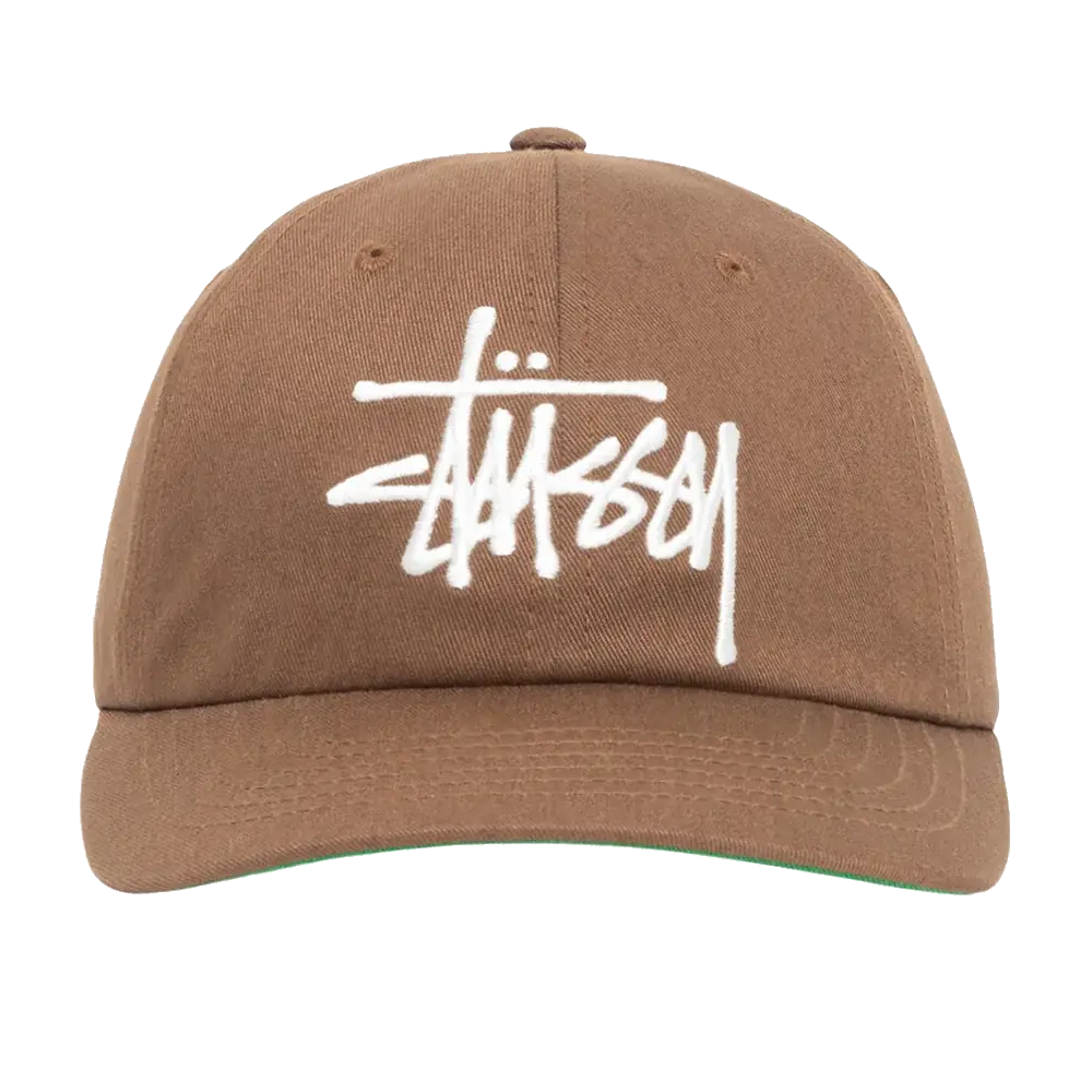 Stussy Low Profile Big Basic Snapback - Cocoa