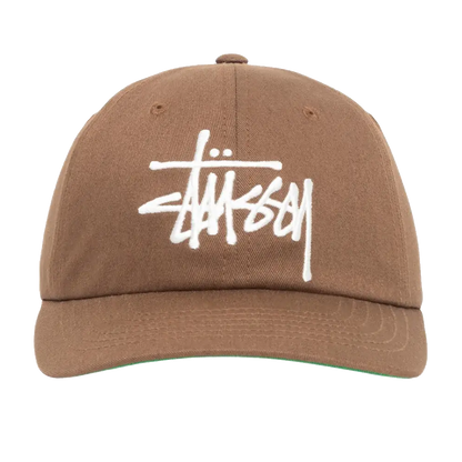 Stussy Low Profile Big Basic Snapback - Cocoa