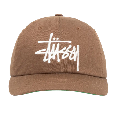 Stussy Low Profile Big Basic Snapback - Cocoa