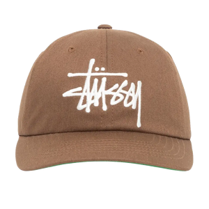 Stussy Low Profile Big Basic Snapback - Cocoa