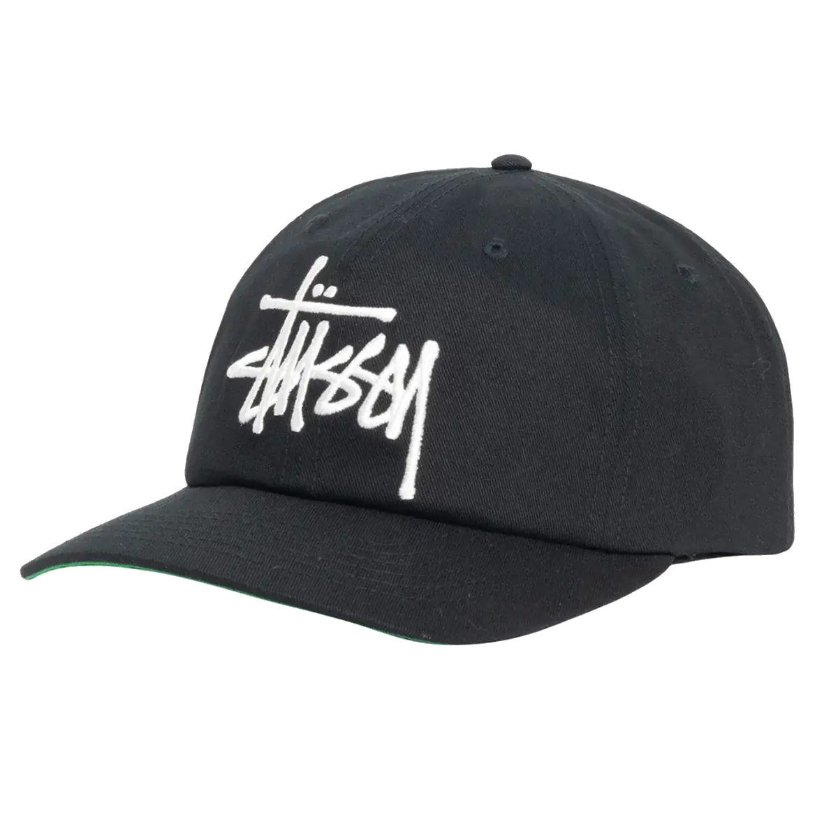 Stussy Low Profile Big Basic Snapback - Shadow Black