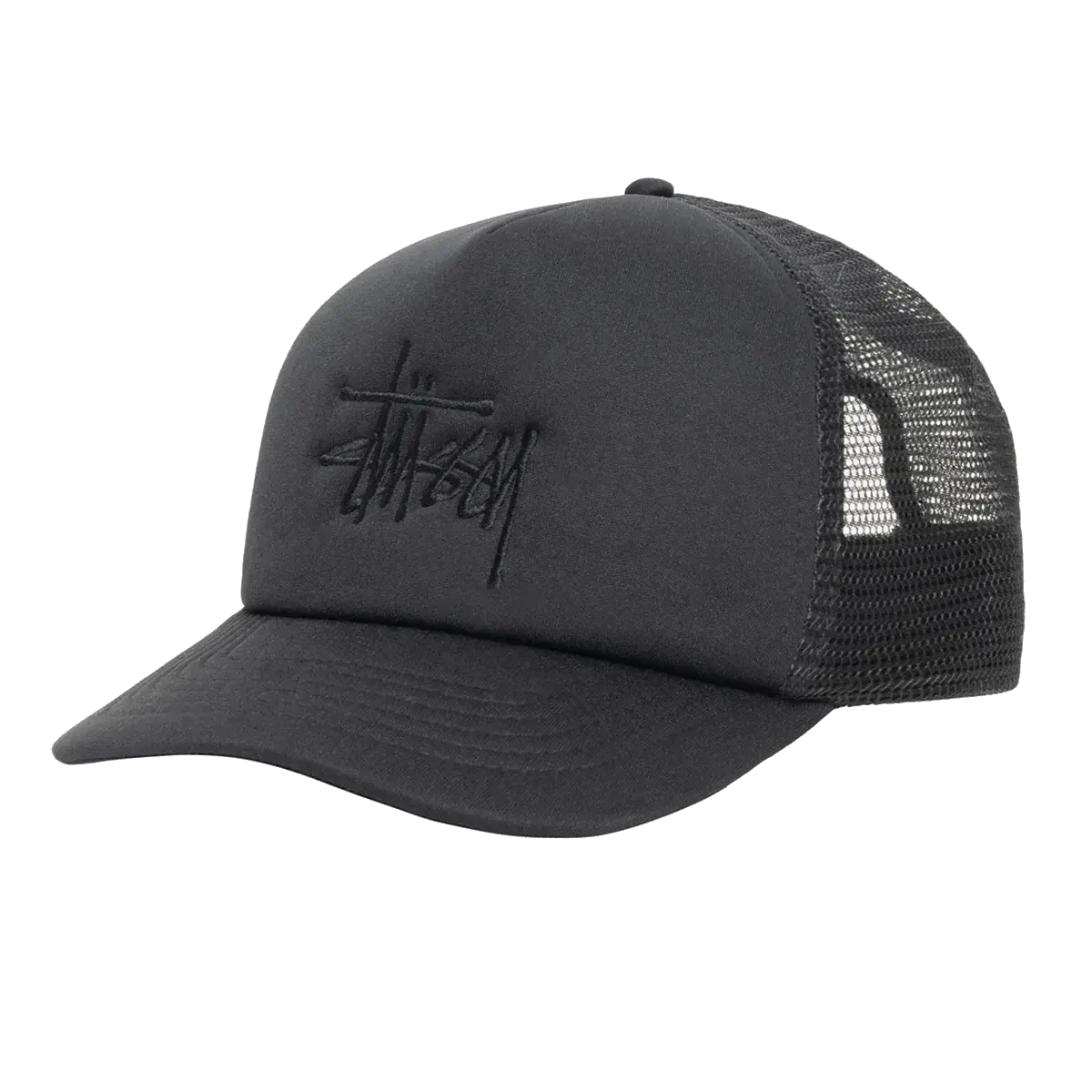 Stussy Big Basic Trucker Cap - Shadow Black