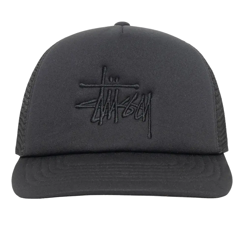 Stussy Big Basic Trucker Cap - Shadow Black