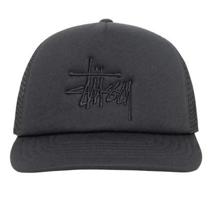 Stussy Big Basic Trucker Cap - Shadow Black