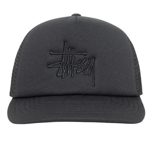 Stussy Big Basic Trucker Cap - Shadow Black