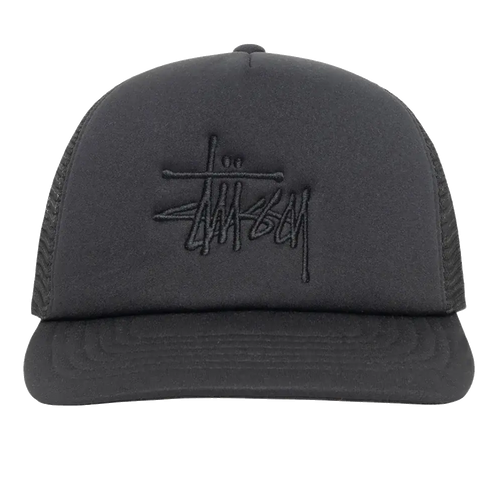 Stussy Big Basic Trucker Cap - Shadow Black