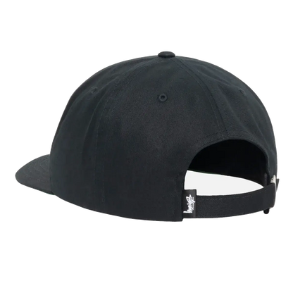 Stussy Mid-Depth Stu Arch Strapback - Shadow Black