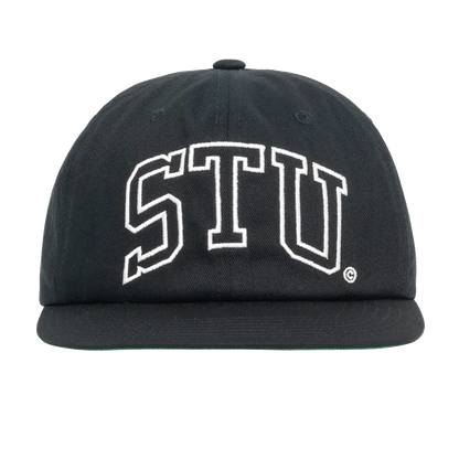 Stussy Mid-Depth Stu Arch Strapback - Shadow Black