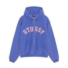 Load image into Gallery viewer, Stussy Faded Graphic Zip Hoodie - Purple