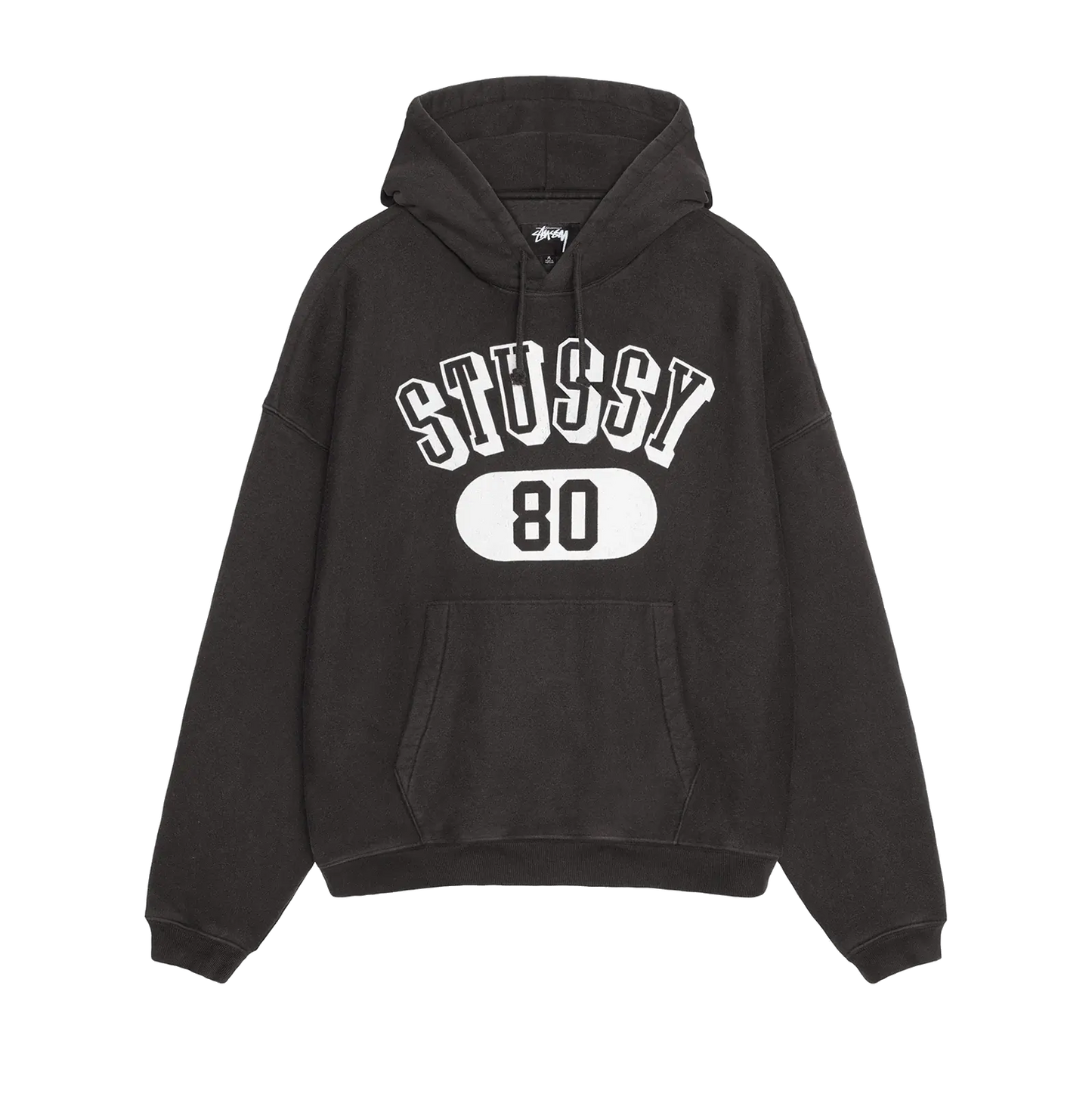 Stussy Stussy 80 Relaxed Hoodie - Washed Black