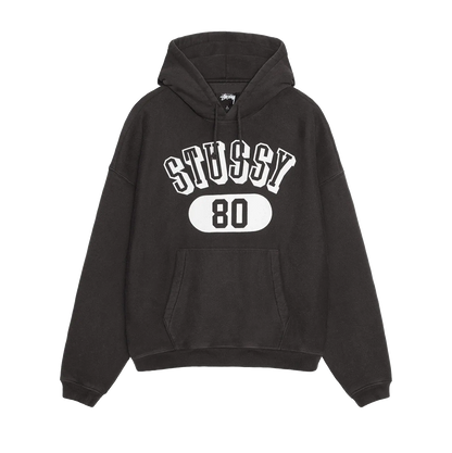 Stussy Stussy 80 Relaxed Hoodie - Washed Black