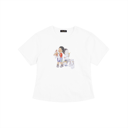 Dime Besties Tee - White