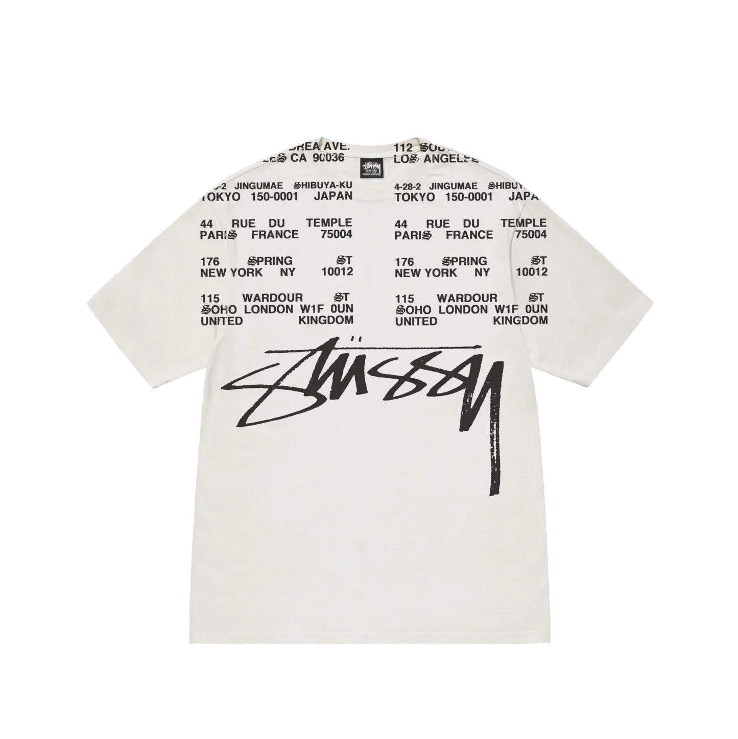 Stussy Locations Pigment Dyed Tee - Natural