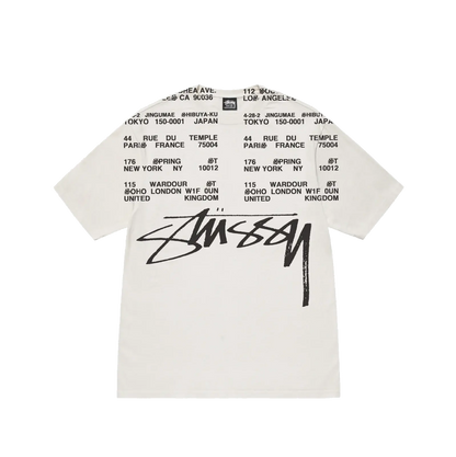 Stussy Locations Pigment Dyed Tee - Natural