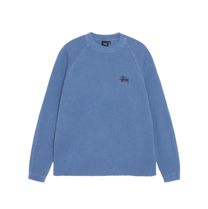 Stussy Basic Stock Longsleeve Thermal - Blue