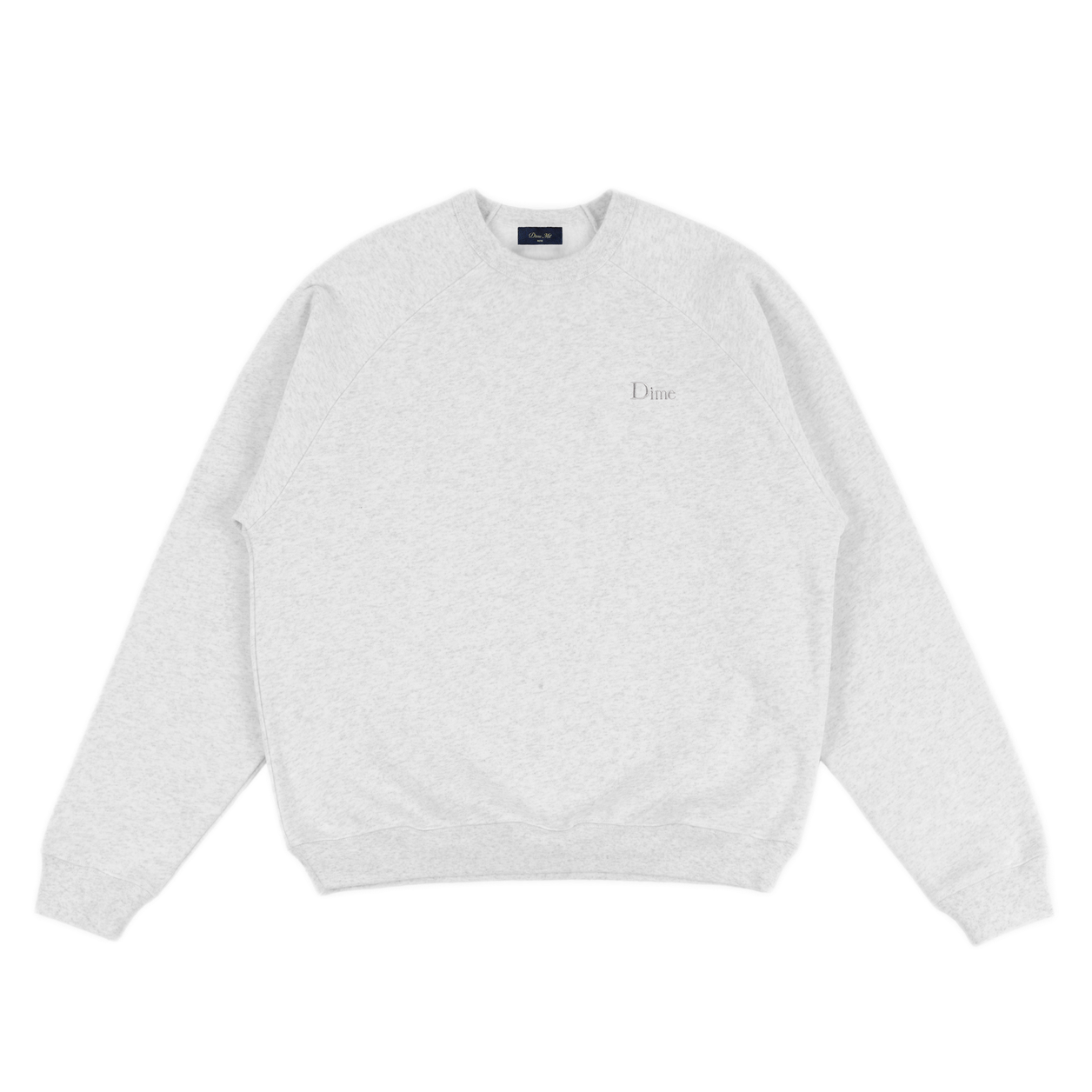 Dime Classic Small Logo Crewneck - Ash