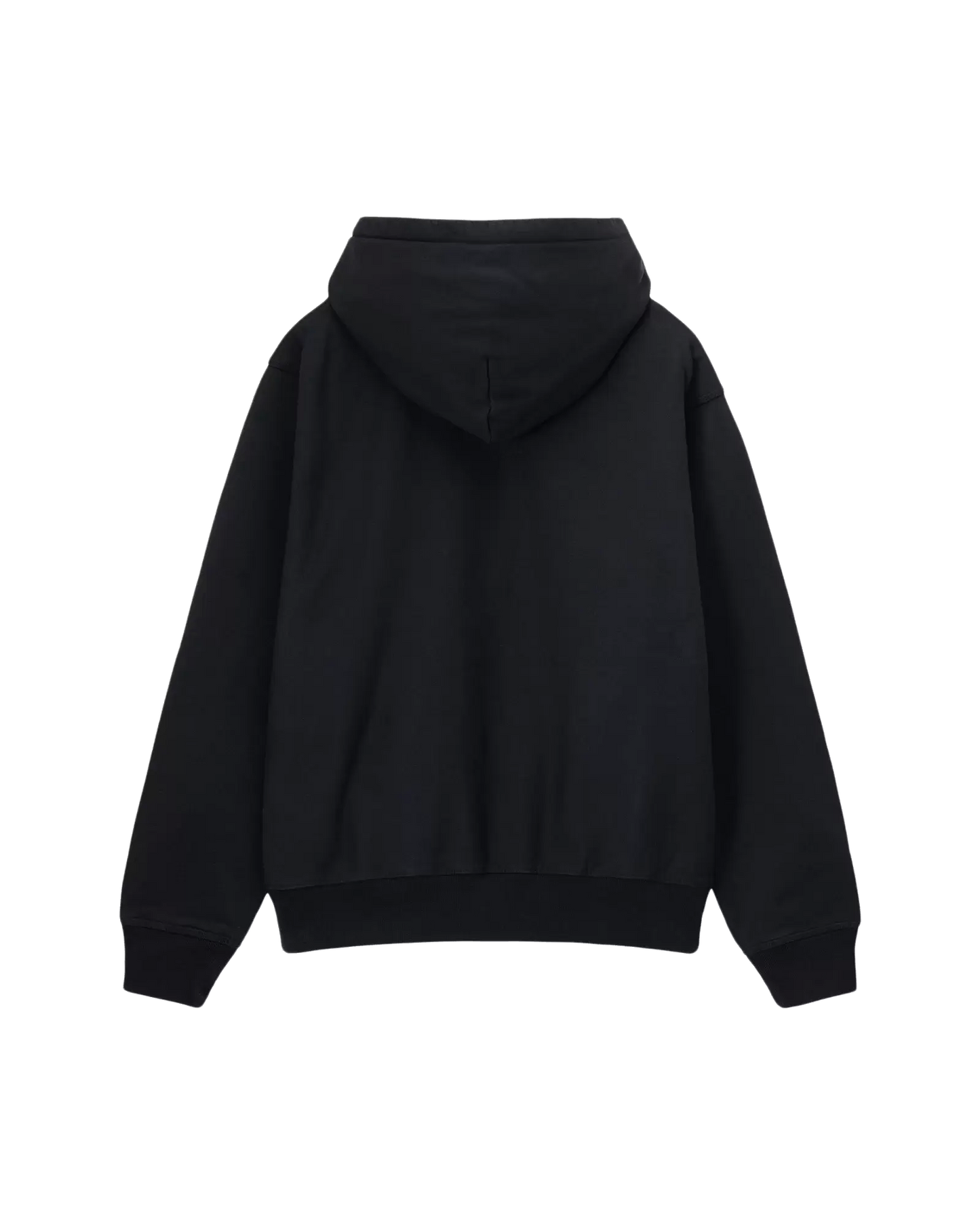 Stussy Stock Logo Zip Hoodie - Washed Black