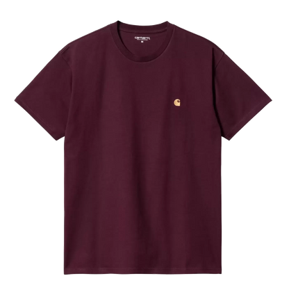 Carhartt Chase Tee - Amarone/Gold