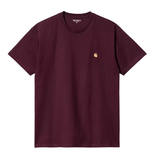 Carhartt Chase Tee - Amarone/Gold