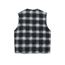 Load image into Gallery viewer, Stussy Plaid Nylon Liner Vest - Black