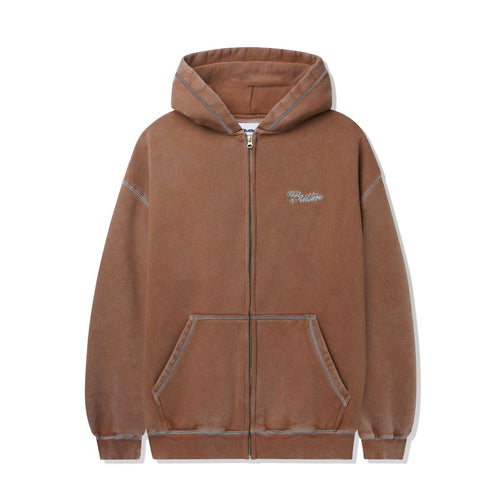 Butter Goods Jive Zip-Thru Hoodie - Washed Brown