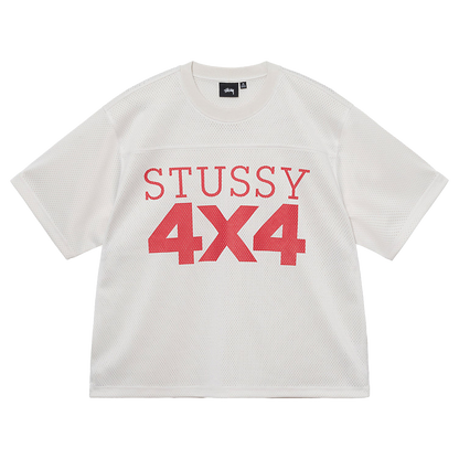 Stussy 4X4 Mesh Football Jersey - Bone