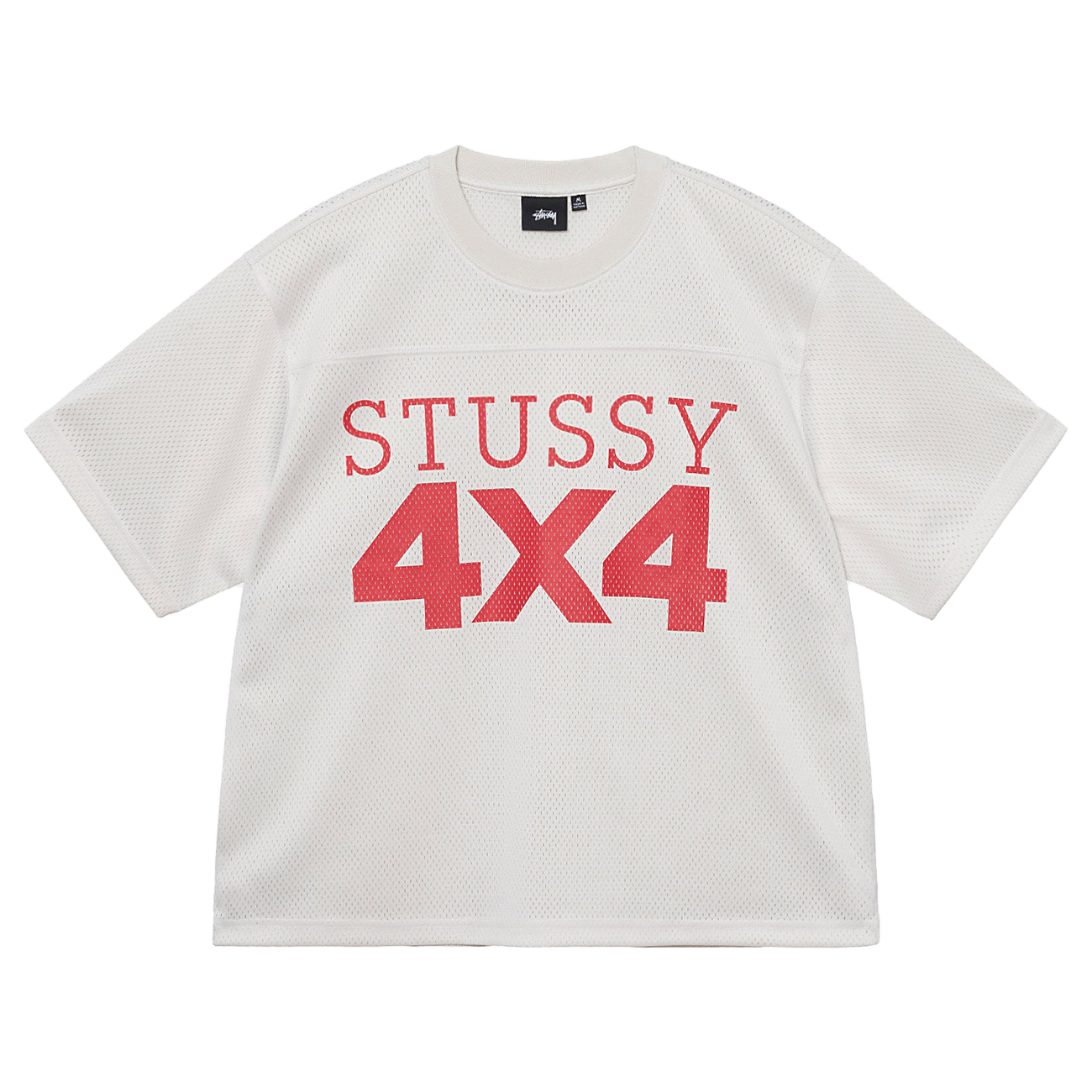 Stussy 4X4 Mesh Football Jersey - Bone