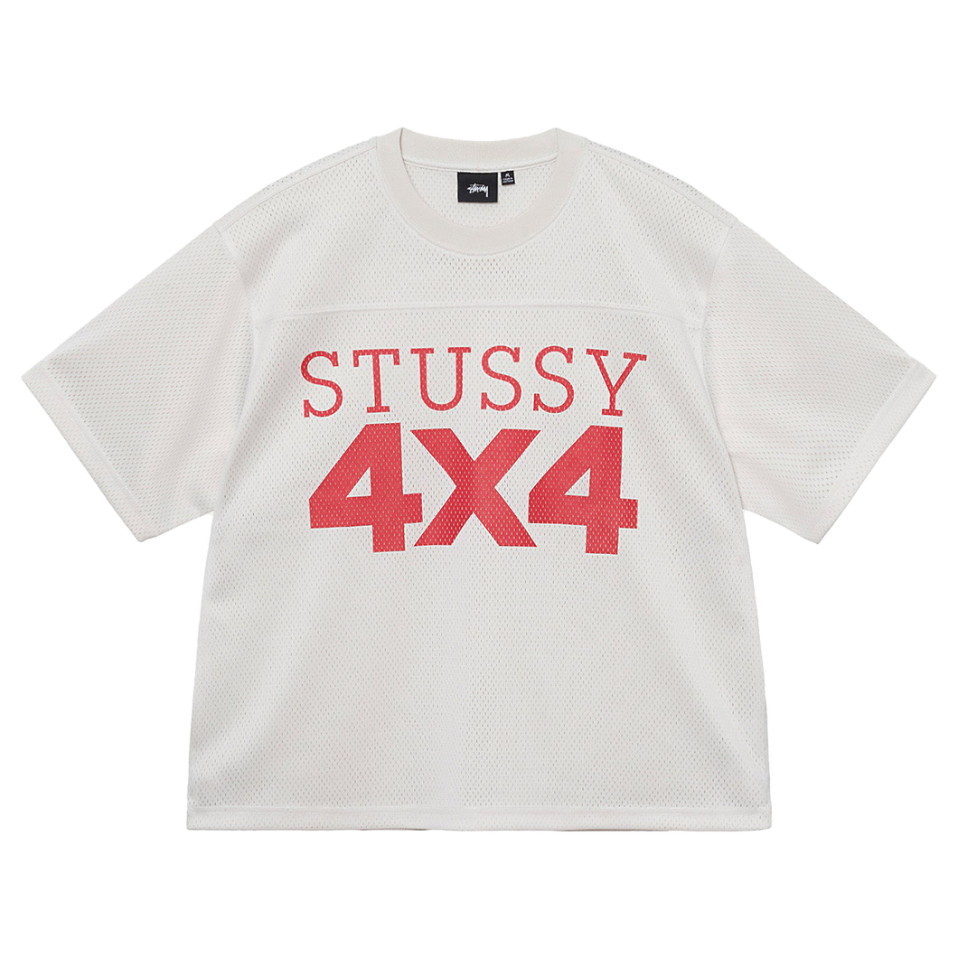 Stussy 4x4 Mesh Football Jersey Bone • Bonkers