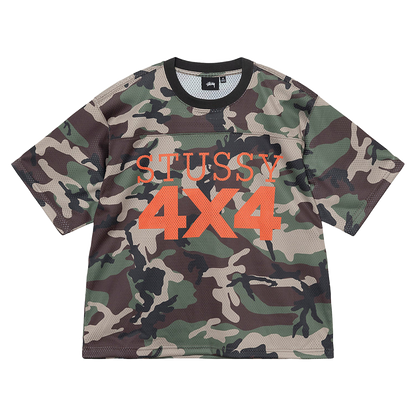 Stussy 4X4 Mesh Football Jersey - Camo