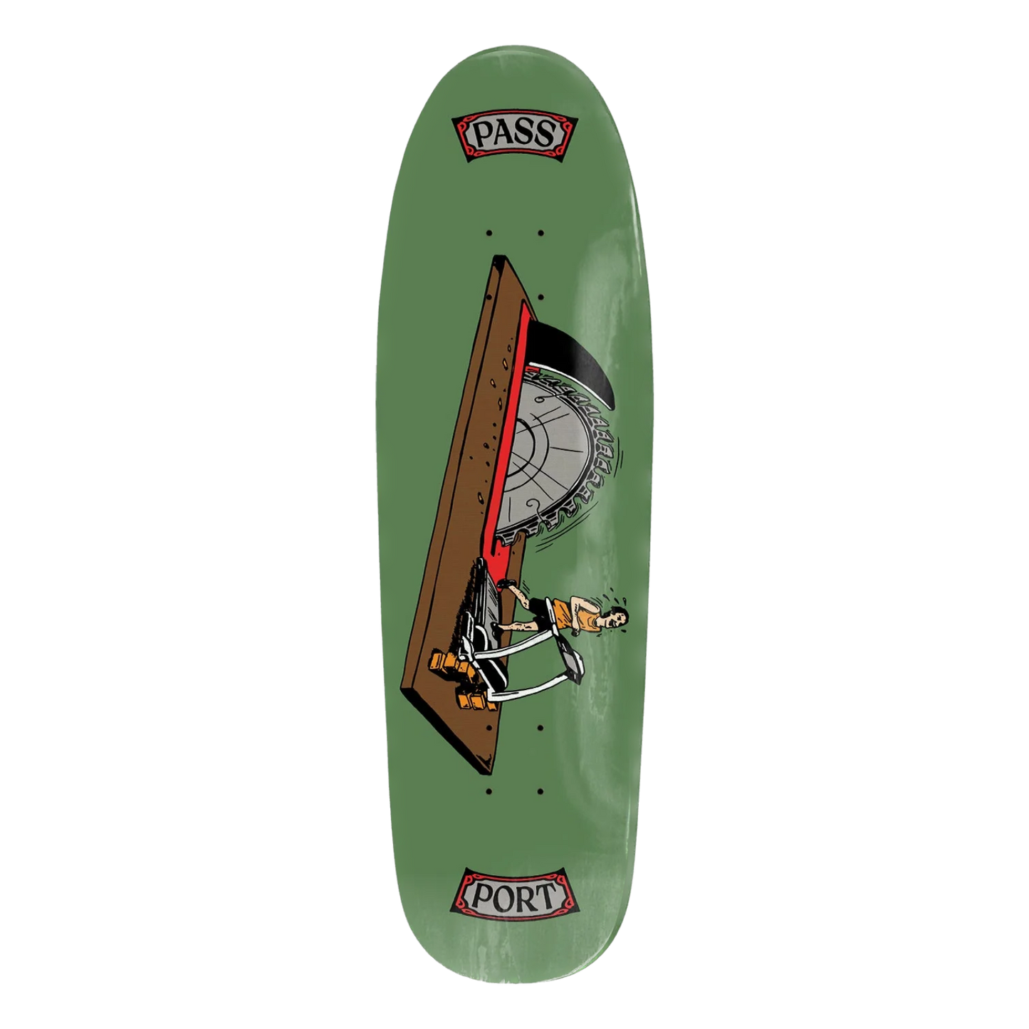 Pass-Port You're Making Me Nervous Keep Running Deck - 9.0 Spade Shape