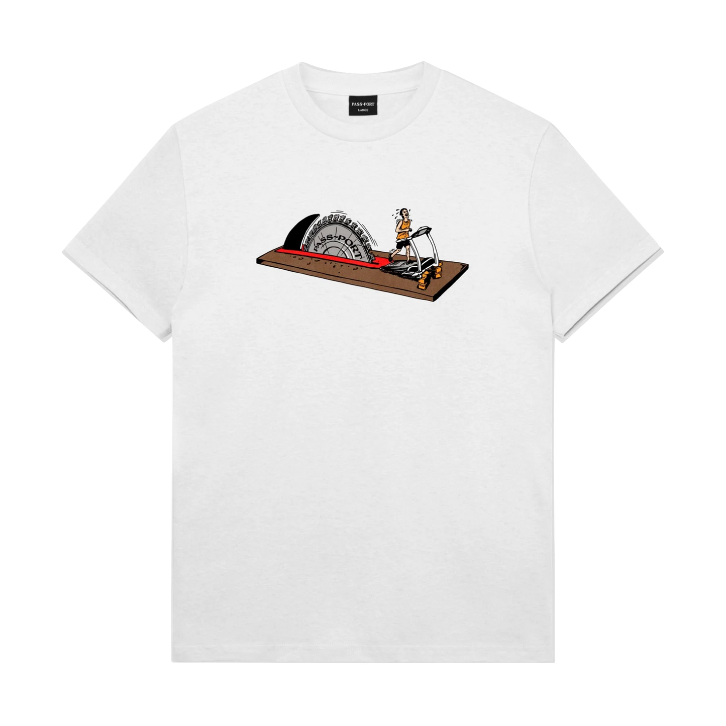 Pass-Port Keep Running Tee - White
