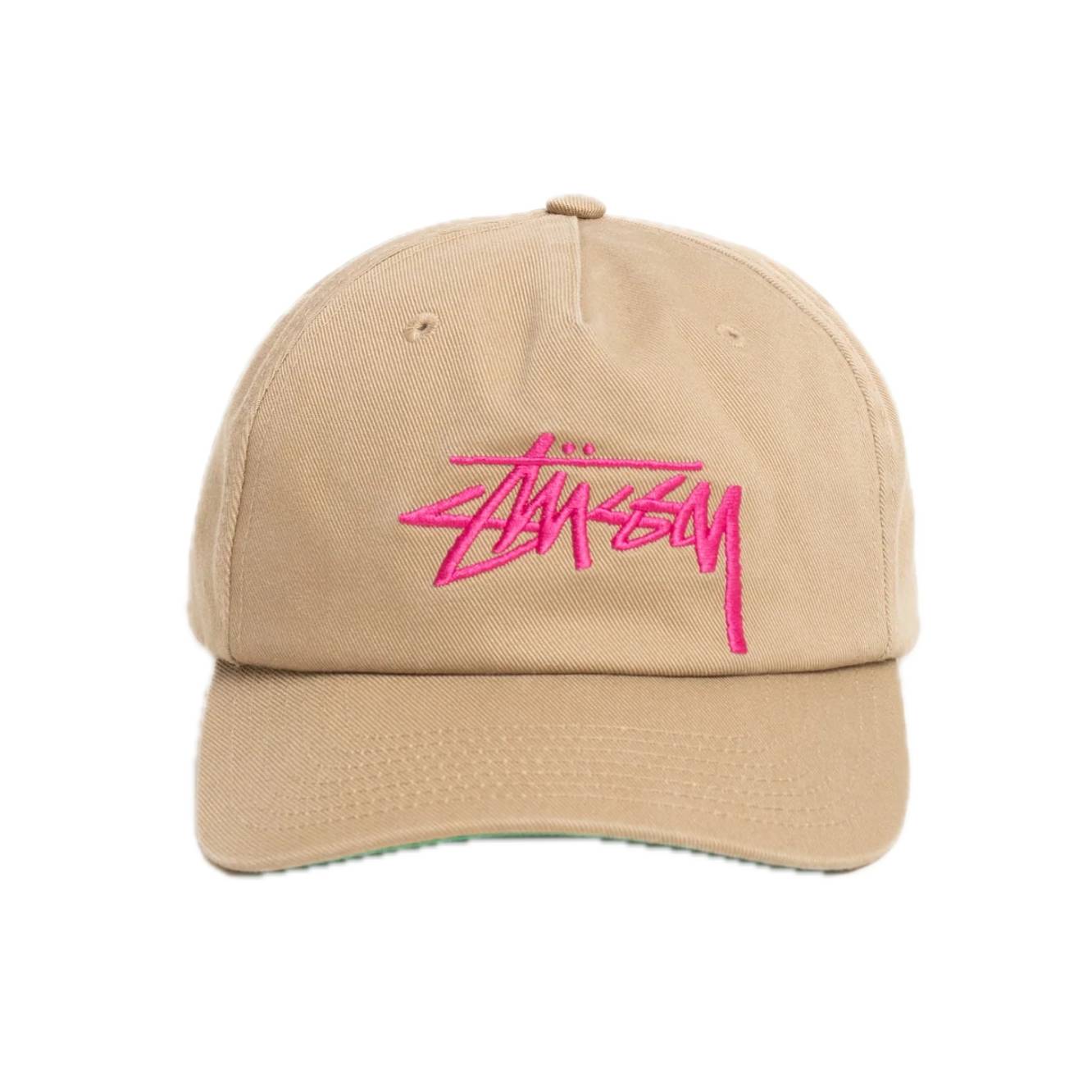 Stussy Big Stock Mid Depth Cap - Khaki