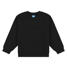 Load image into Gallery viewer, Dime Classic Logo Crewneck Kids - Black