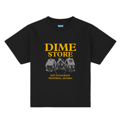 Dime Skateshop Tee Kids - Black