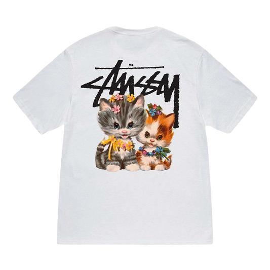 Stussy Kittens Tee - White