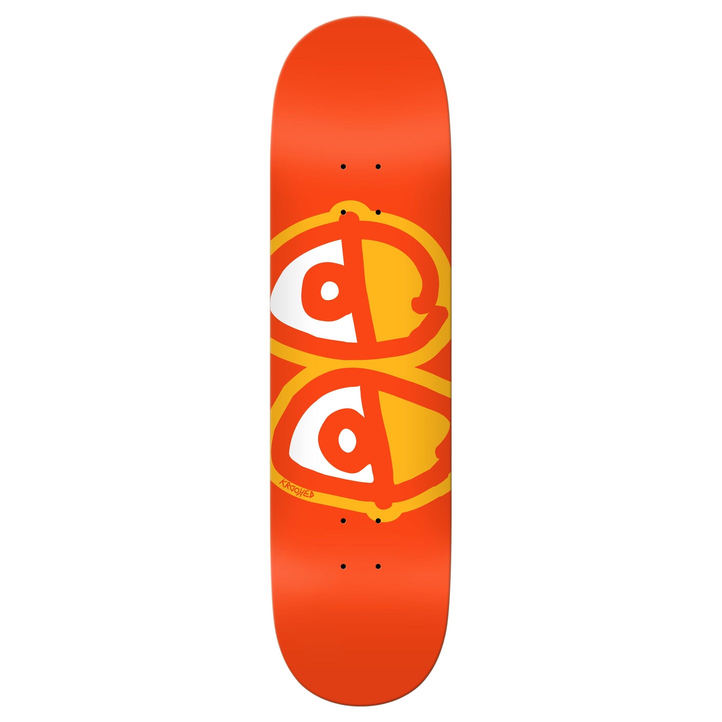 Krooked Eyes Orange Deck - 8.25
