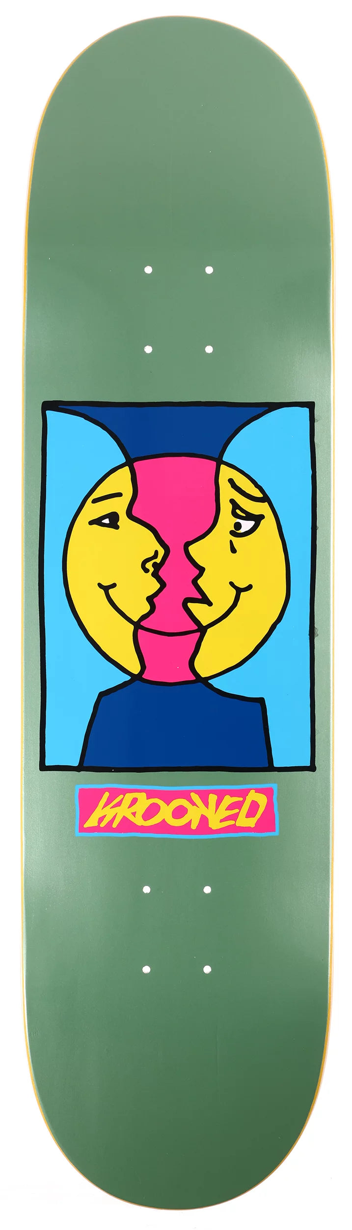 Krooked Moon Smile Deck Sage - 8.5