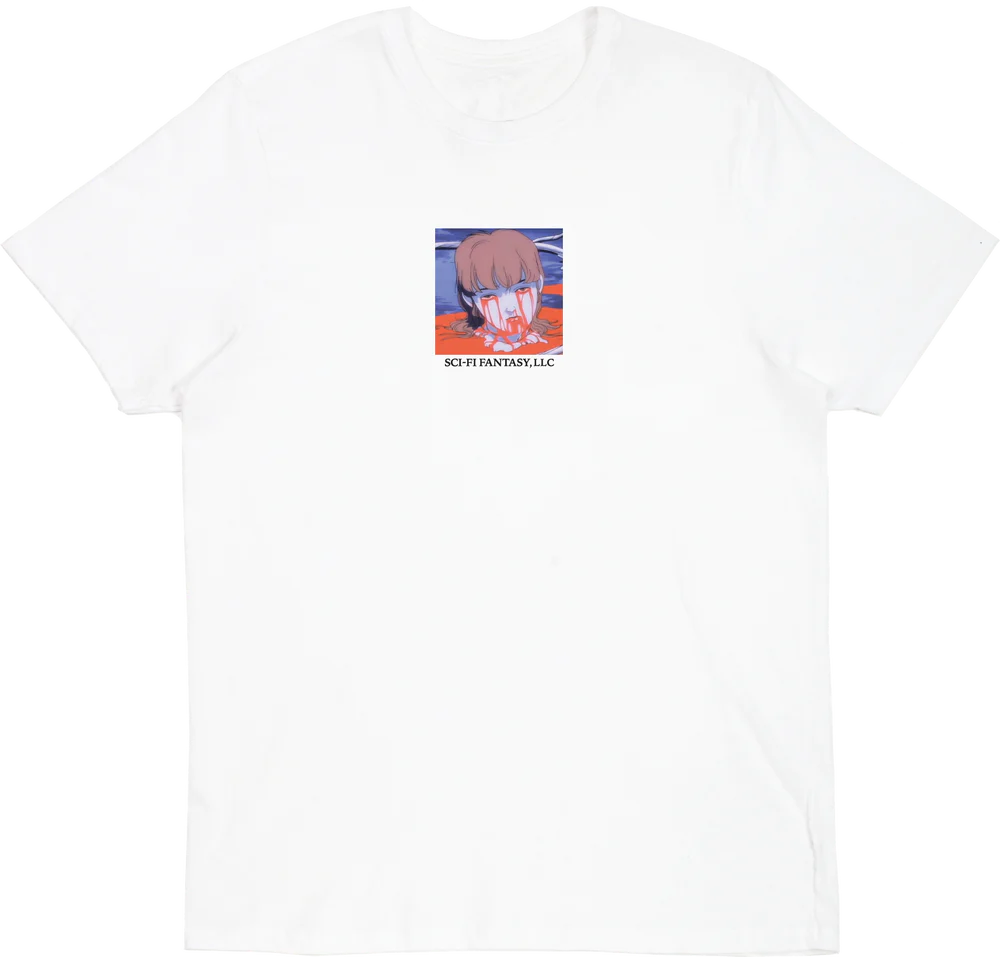 Sci-Fi Fantasy Leaking Eyes Tee - White