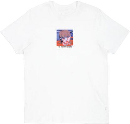 Sci-Fi Fantasy Leaking Eyes Tee - White