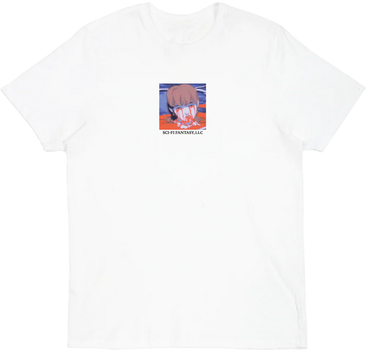 Sci-Fi Fantasy Leaking Eyes Tee - White