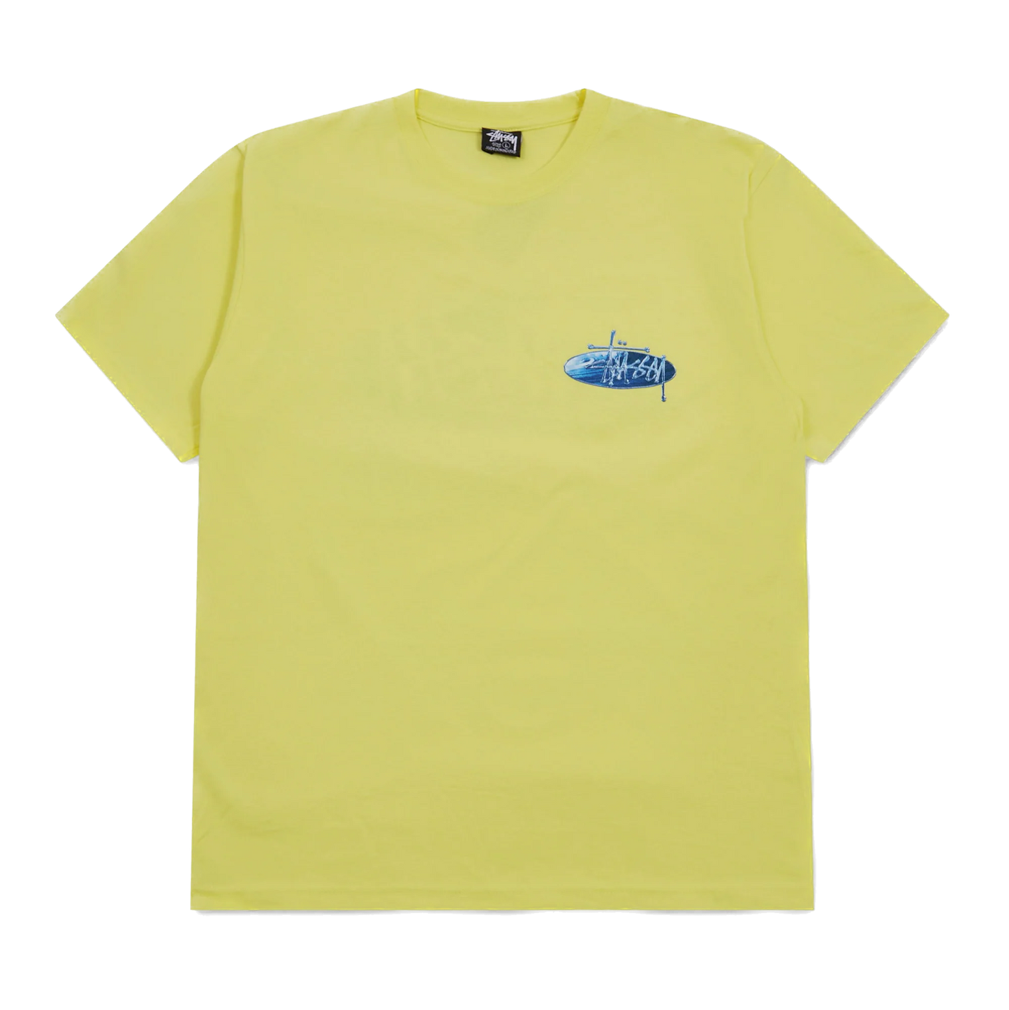 Stussy Wave Oval Tee - Lemon