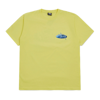 Stussy Wave Oval Tee - Lemon