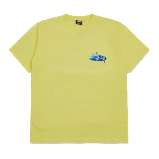 Stussy Wave Oval Tee - Lemon
