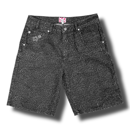 Star Team Drop Shorts - Leopard