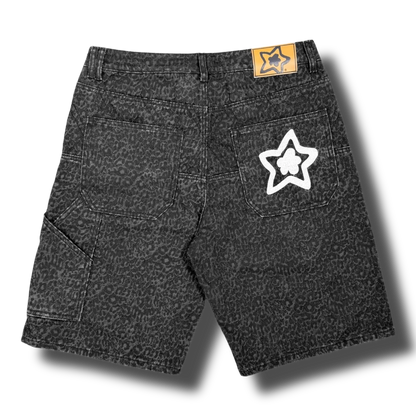 Star Team Drop Shorts - Leopard