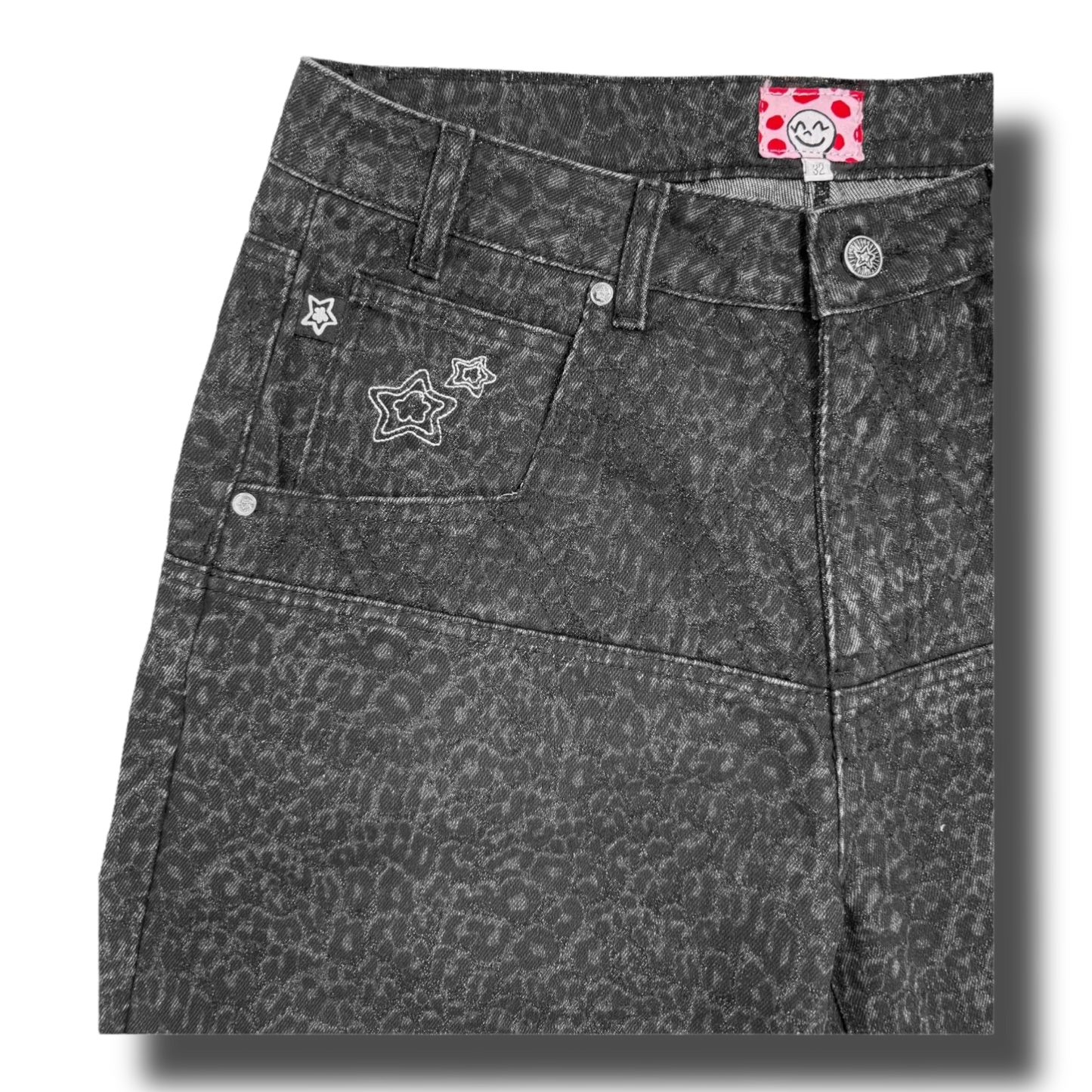 Star Team Drop Shorts - Leopard