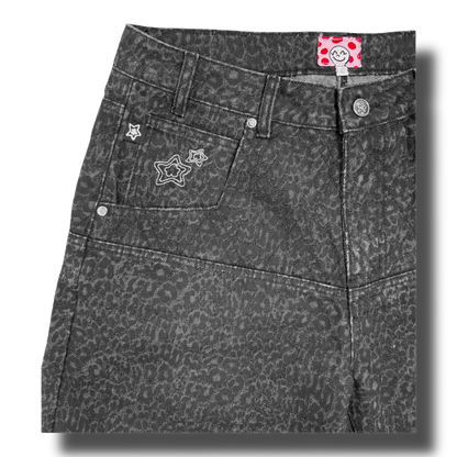 Star Team Drop Shorts - Leopard