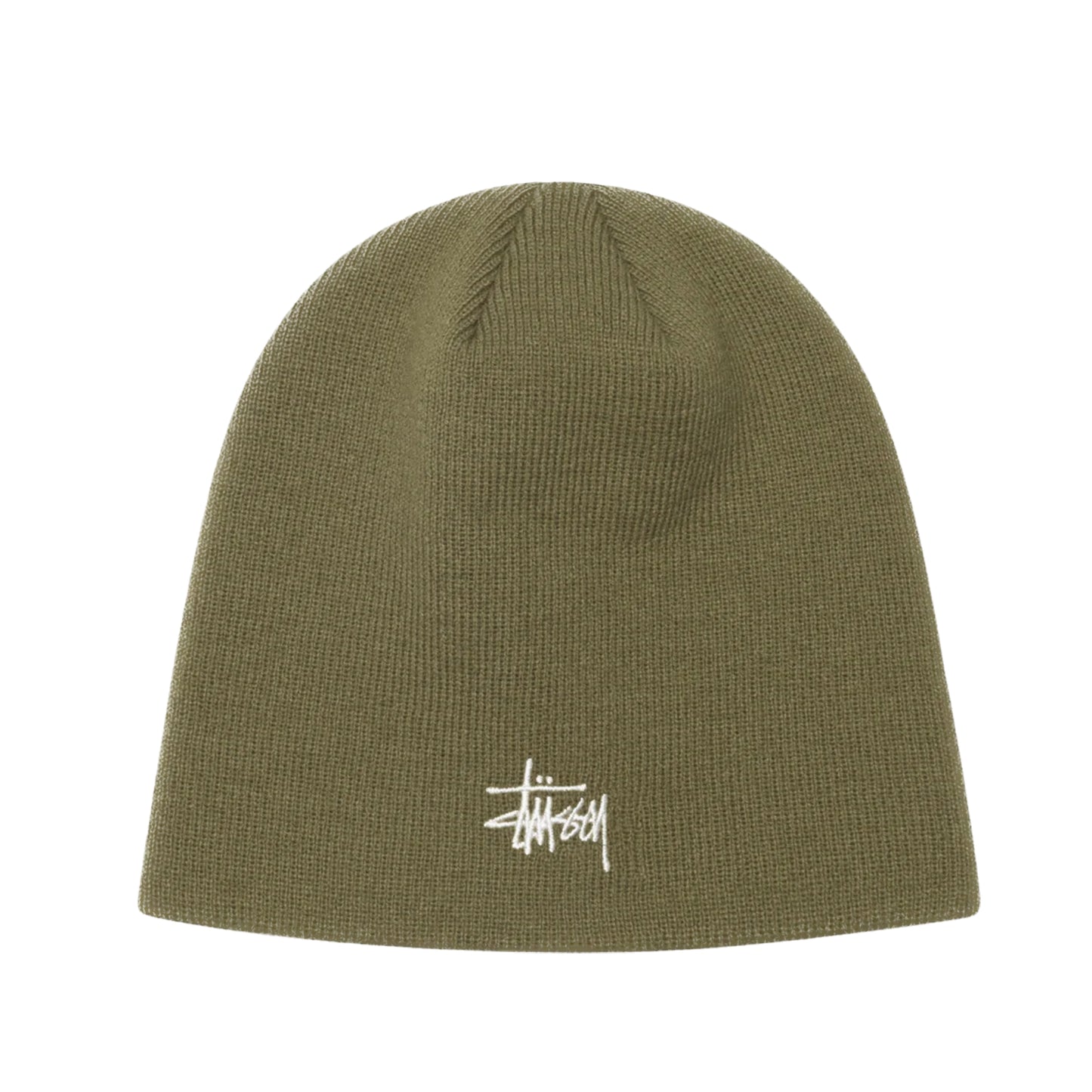 Stussy Basic Skullcap Beanie - Light Olive