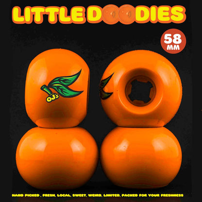 OJ's III Lil Doodies Orange Wheels - 99A 58mm