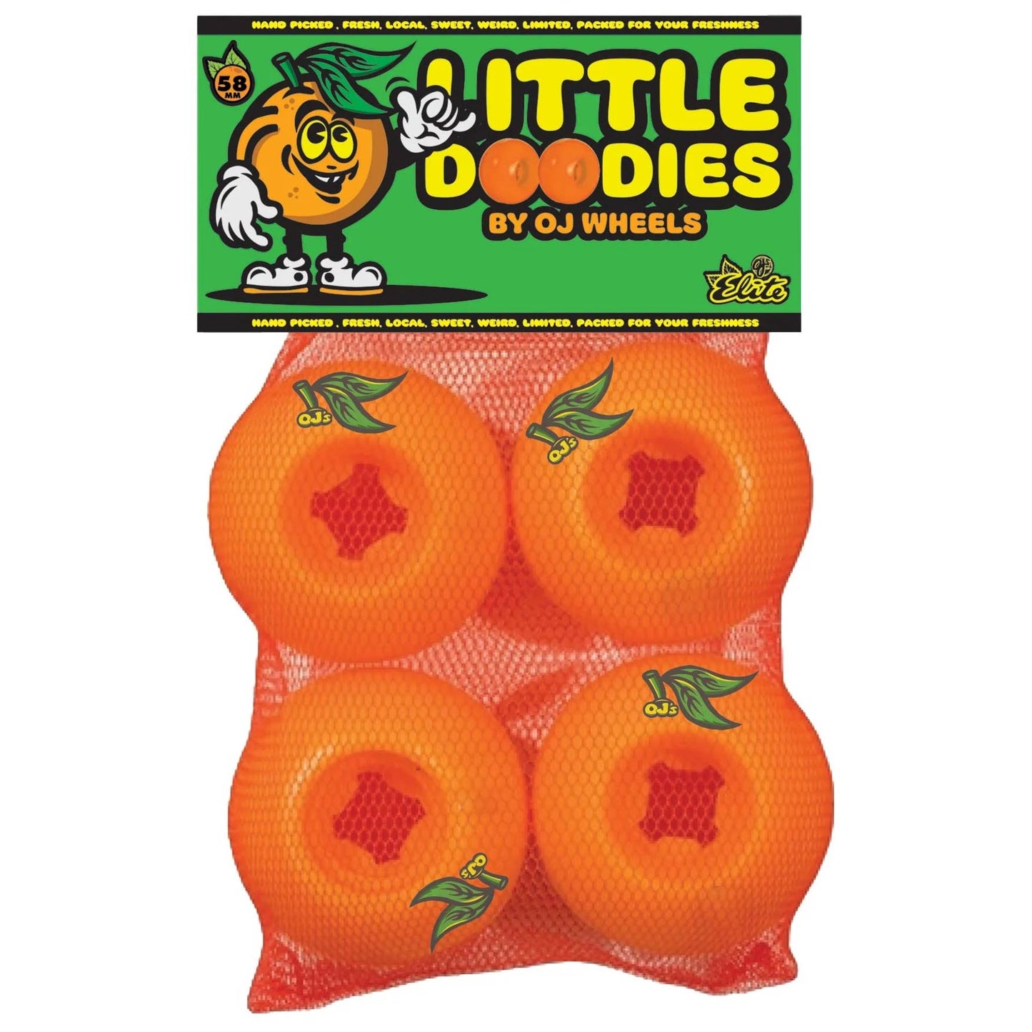 OJ's III Lil Doodies Orange Wheels - 99A 58mm